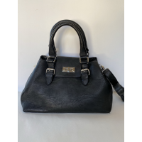 Soft leather-like shoulder bag, Black
